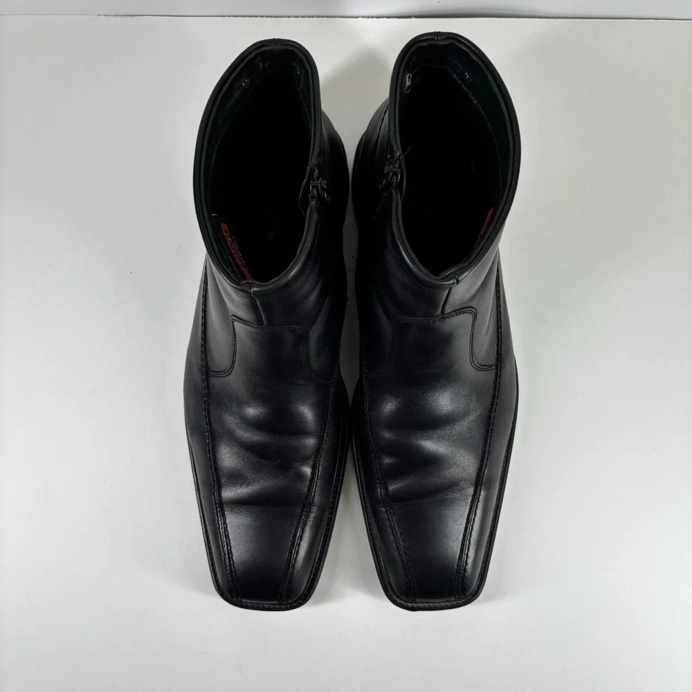 Lloyd Shoes Men's 11 Black Leather GORE-TEX Partelana Waterproof Zip Ankle Boots